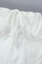 White Straps Corset Style Top