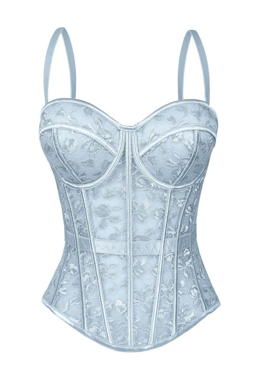Apricot Sweetheart Lace Corset Top