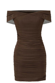 Off the Shoulder Purple Bodycon Short Dress