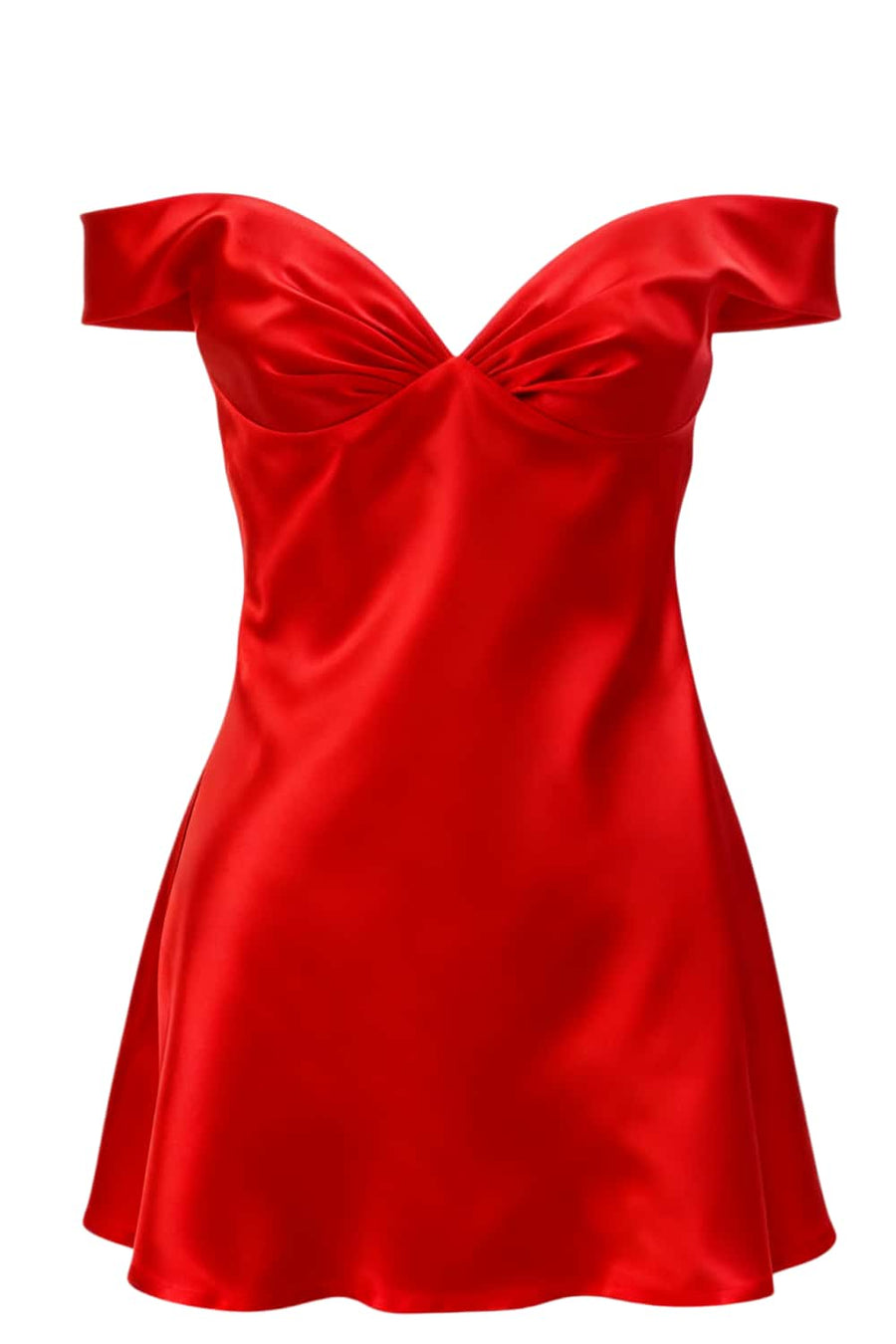 Off the Shoulder Pink A-line Short Dress