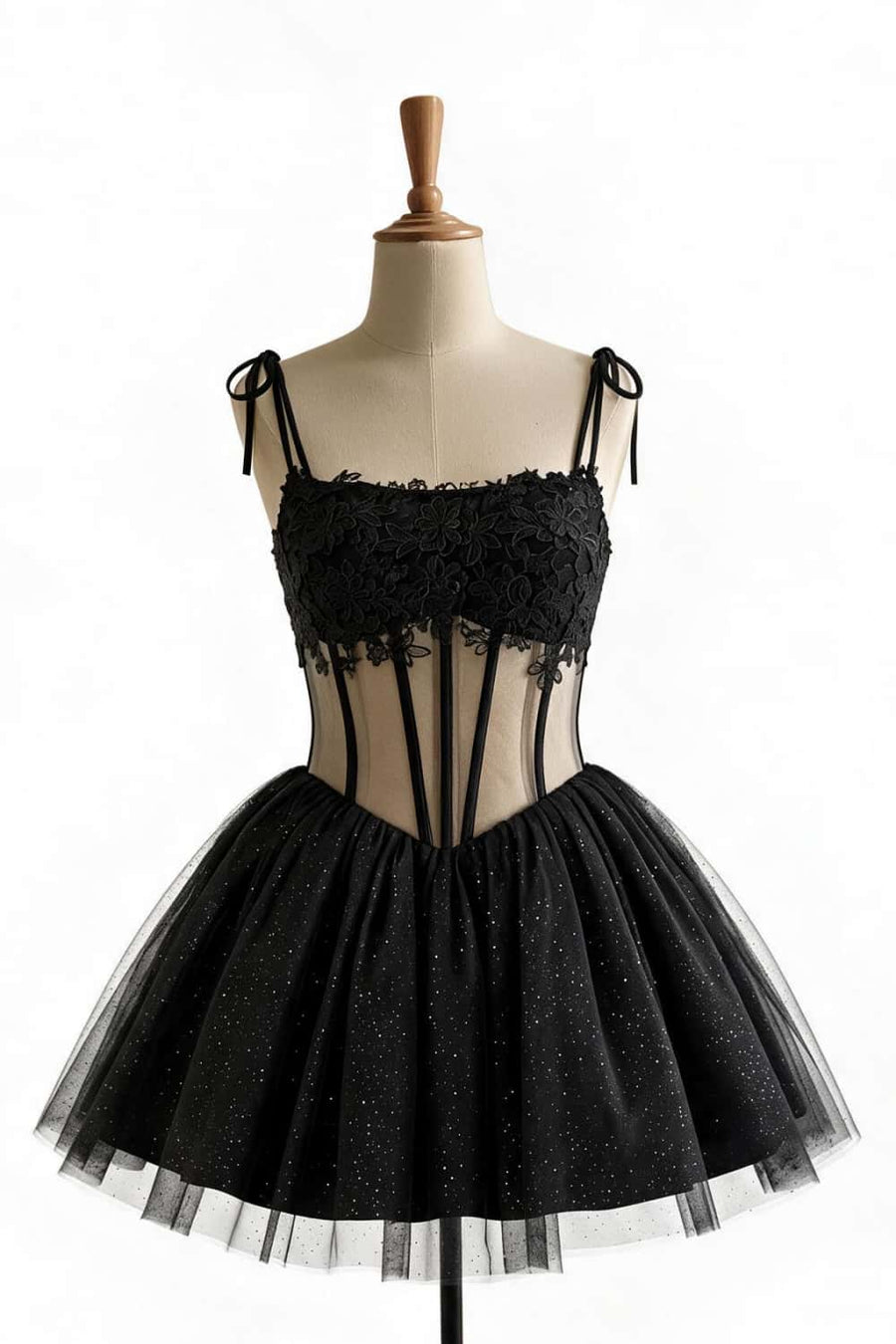 Pink Appliques Corset A-line Princess Dress