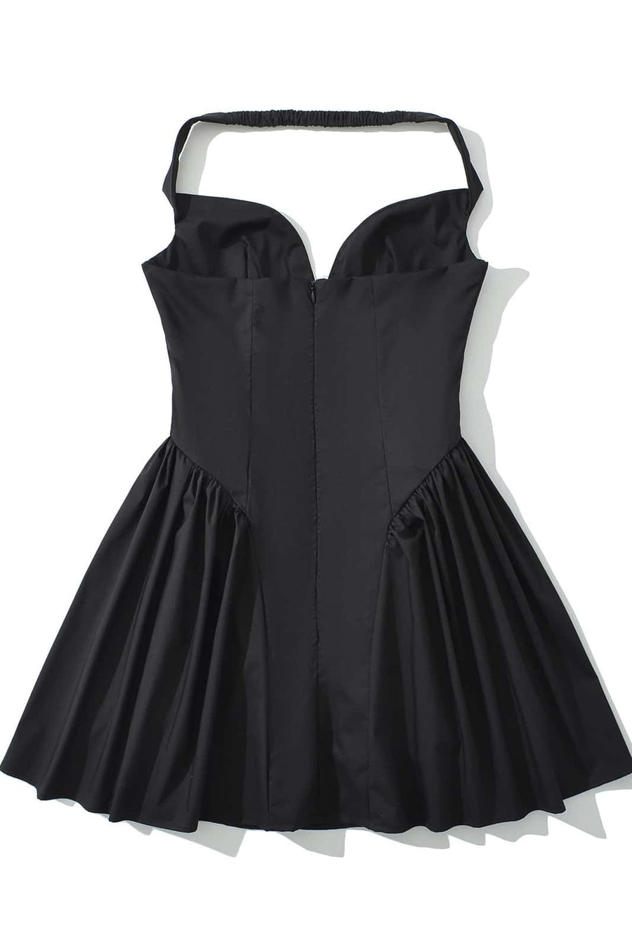 Black Off the Shoulder A-line Short Dress