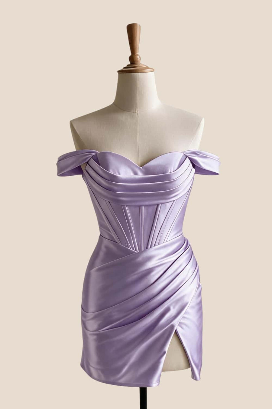 Off the Shoulder Aqua Ruched Short Homecoming Dress