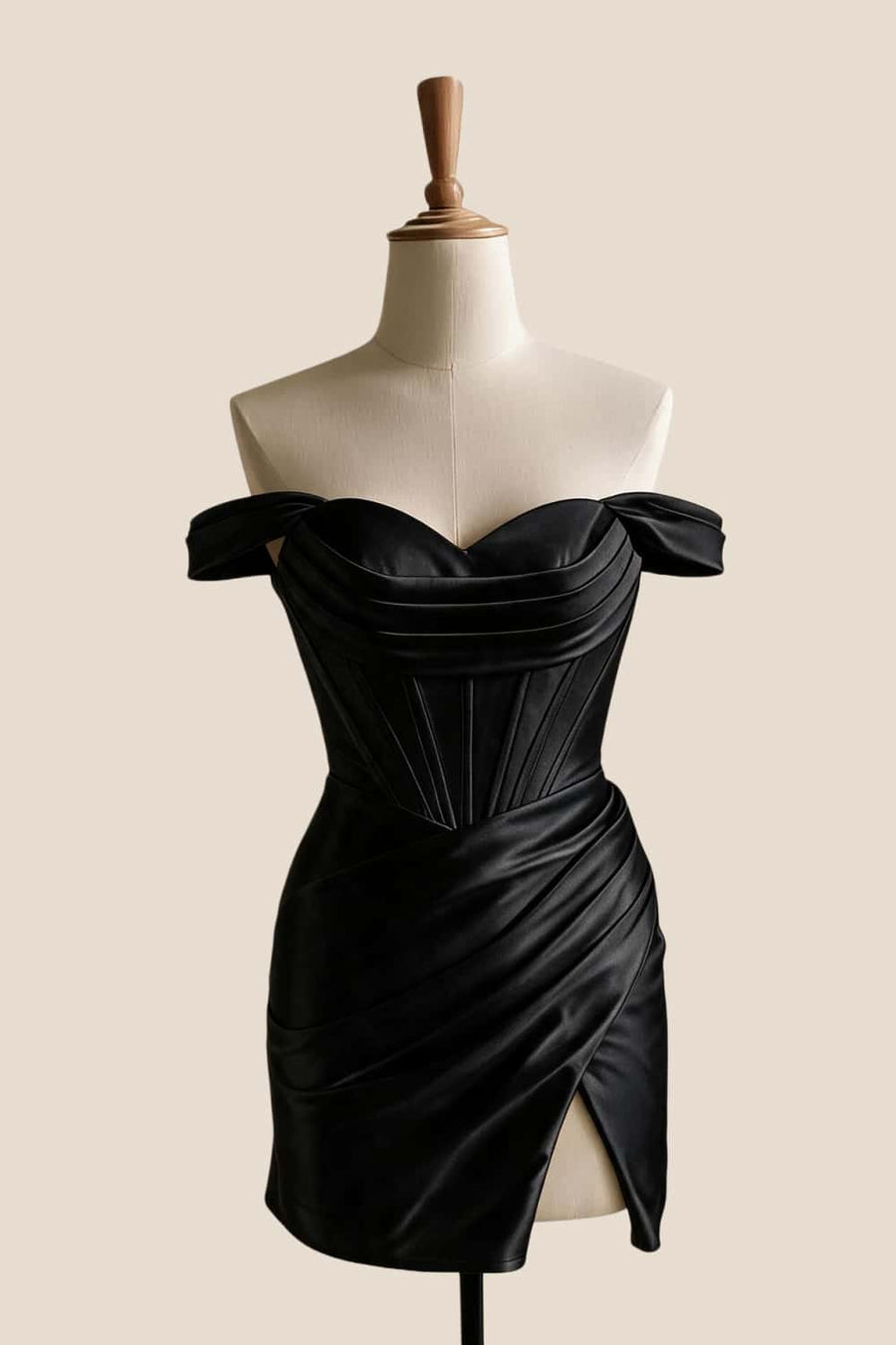 Off the Shoulder Aqua Ruched Short Homecoming Dress