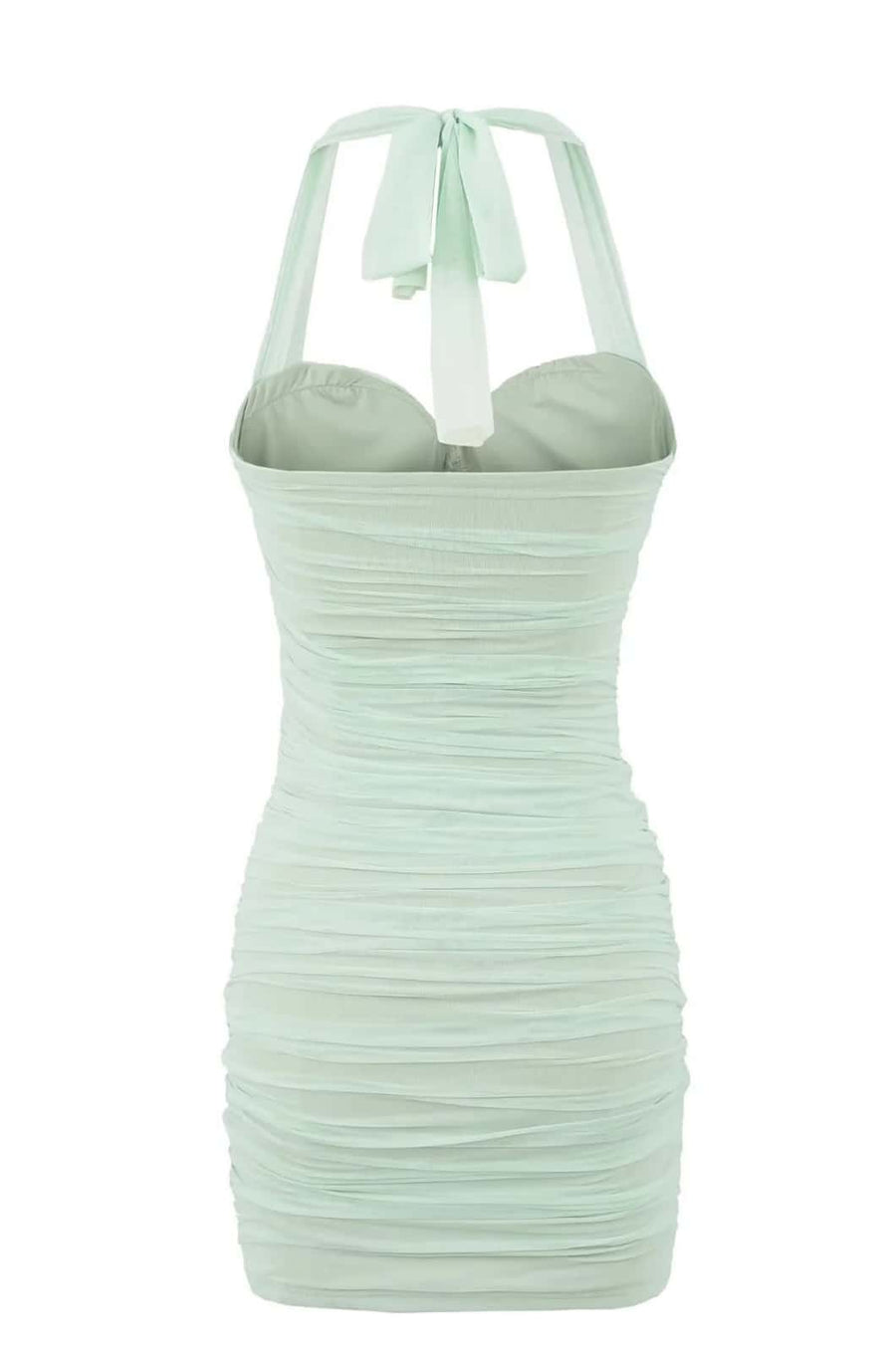 Mint Halter Bodycon Short Dress