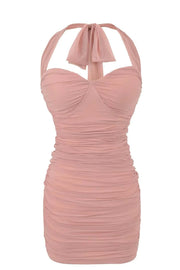 Mint Halter Bodycon Short Dress