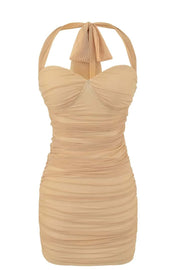 Mint Halter Bodycon Short Dress