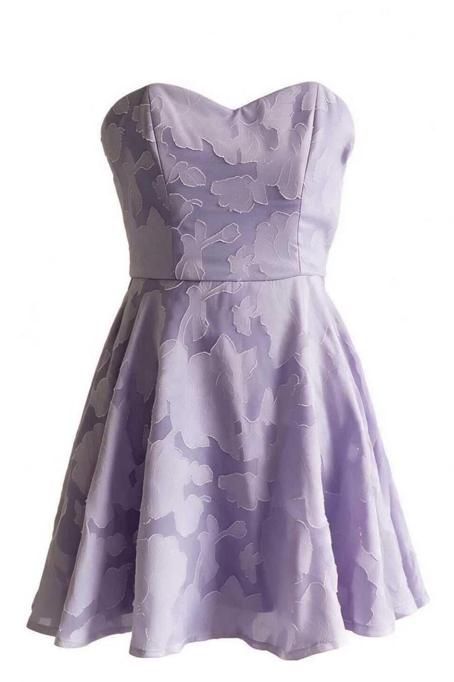 Strapless Mint Green Jacquard Short Dress