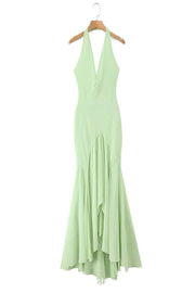 Halter Mint Green Mermaid Dress