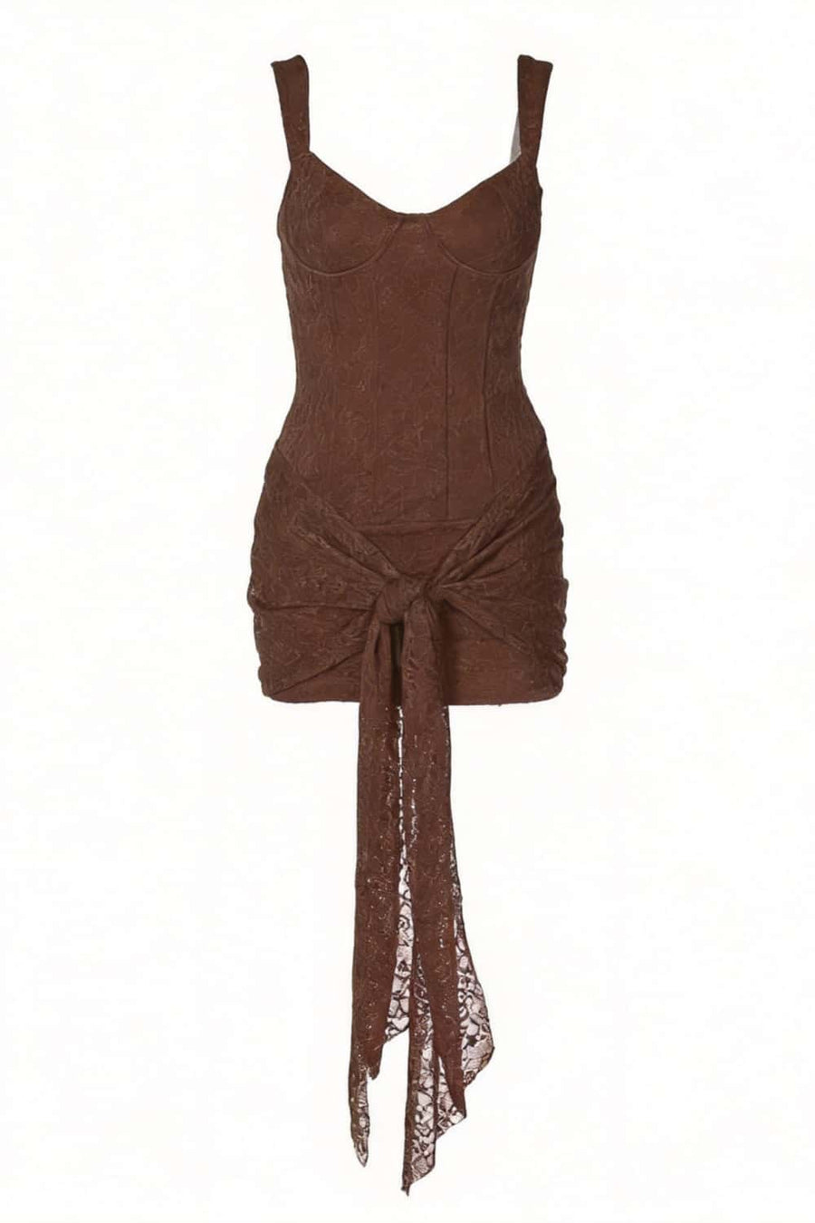 V-neck Green Lace Bodycon Short Dress