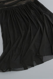 Off the Shoulder Black Ruched Fitted Long Dress