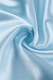 Straps Blue Ruched Fitted Short Dress