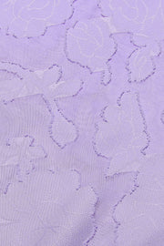 Spaghetti Straps Lavender Lace A-line Long Dress