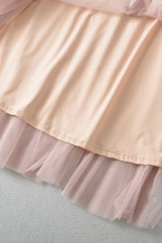 Light Pink Floral Print Mermaid Long Dress