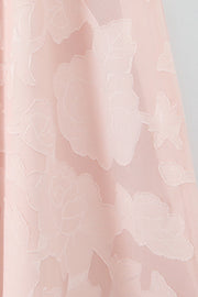 Straps Pink Lace A-line Long Dress