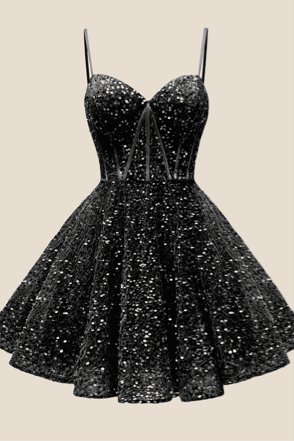 Spaghetti Straps Royal Blue Sequin Short Dress Ohmollydress Spaghetti Straps Royal Blue Sequin Short Dress Ohmollydress