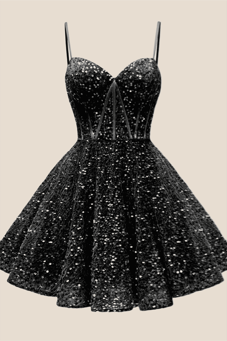 Spaghetti Straps Royal Blue Sequin Short Dress Ohmollydress Spaghetti Straps Royal Blue Sequin Short Dress Ohmollydress