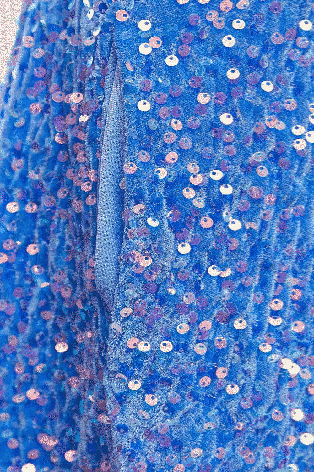 Spaghetti Straps Royal Blue Sequin Short Dress Ohmollydress Spaghetti Straps Royal Blue Sequin Short Dress Ohmollydress