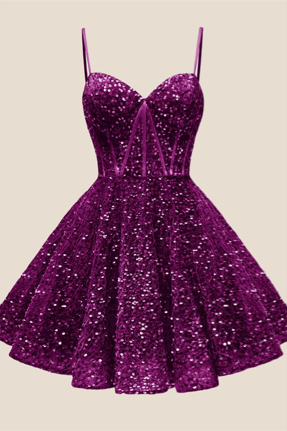 Spaghetti Straps Royal Blue Sequin Short Dress Ohmollydress Spaghetti Straps Royal Blue Sequin Short Dress Ohmollydress