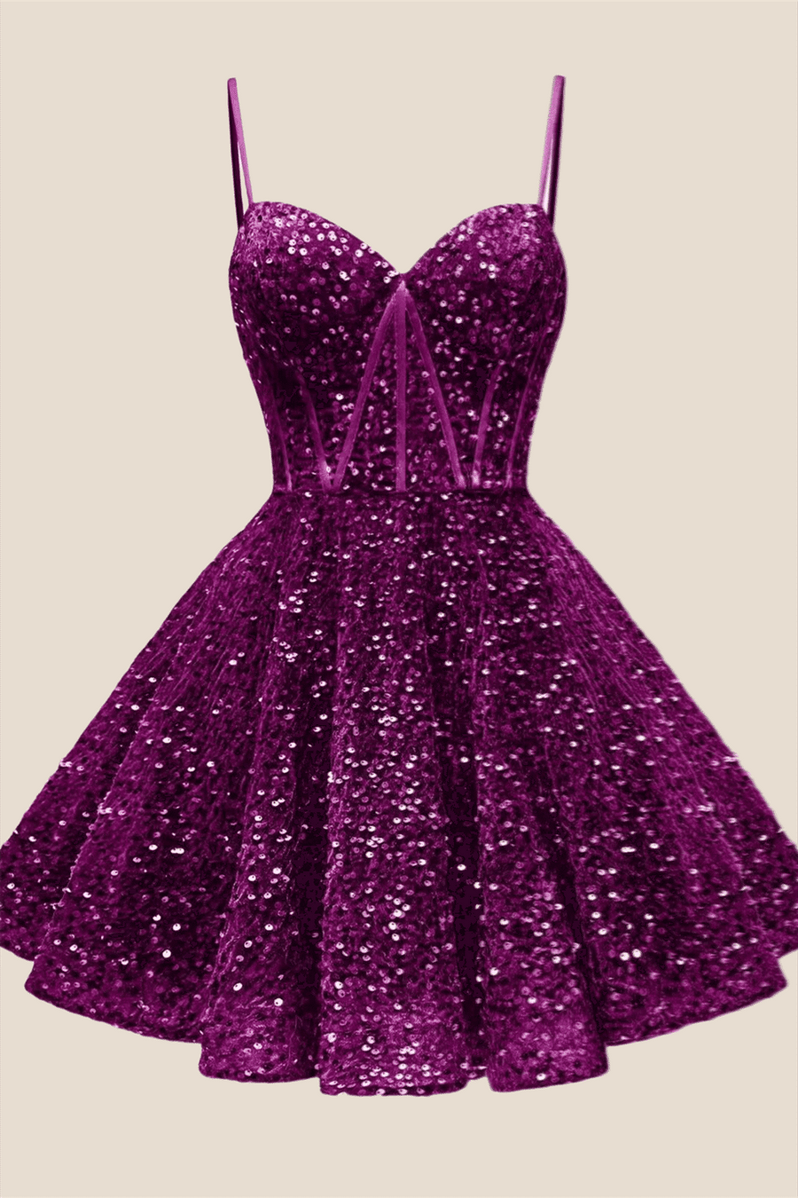 Spaghetti Straps Royal Blue Sequin Short Dress Ohmollydress Spaghetti Straps Royal Blue Sequin Short Dress Ohmollydress