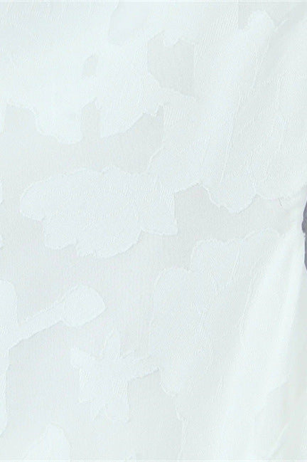 Spaghetti Straps White Floral Long Dress