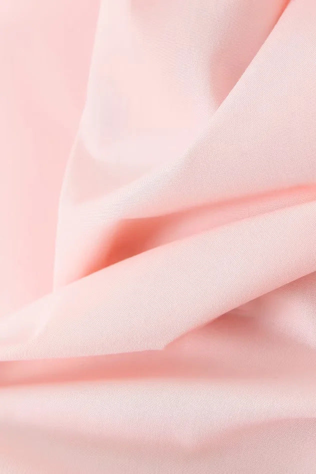 Spaghetti Straps Pink Tie Front Midi Dress