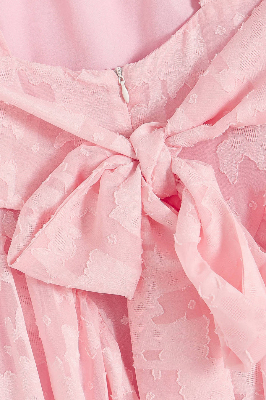 Square Neck Pink Lace A-line Short Dress