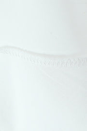Square Neck White Lace Hem Short Dress