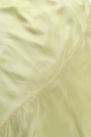 Square Neck Yellow Backless A-line Long Dress