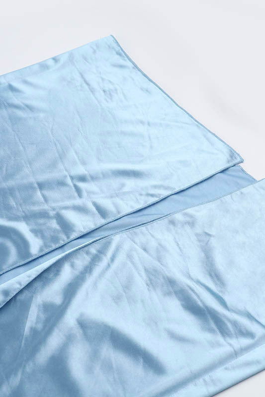 Strapless Blue Ruched Long Dress