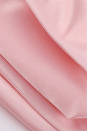 Strapless Pink A-line Bubble Dress with Bow