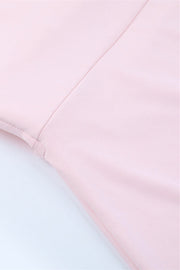 Strapless Pink Bodycon Short Dress