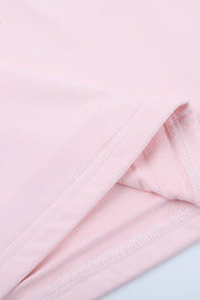 Strapless Pink Bodycon Short Dress