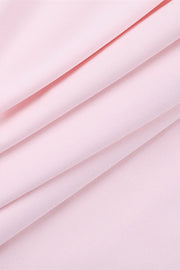 Strapless Pink Bodycon Short Dress