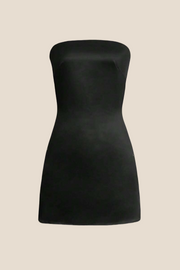 Strapless Sage Green Back Tie Short Dress