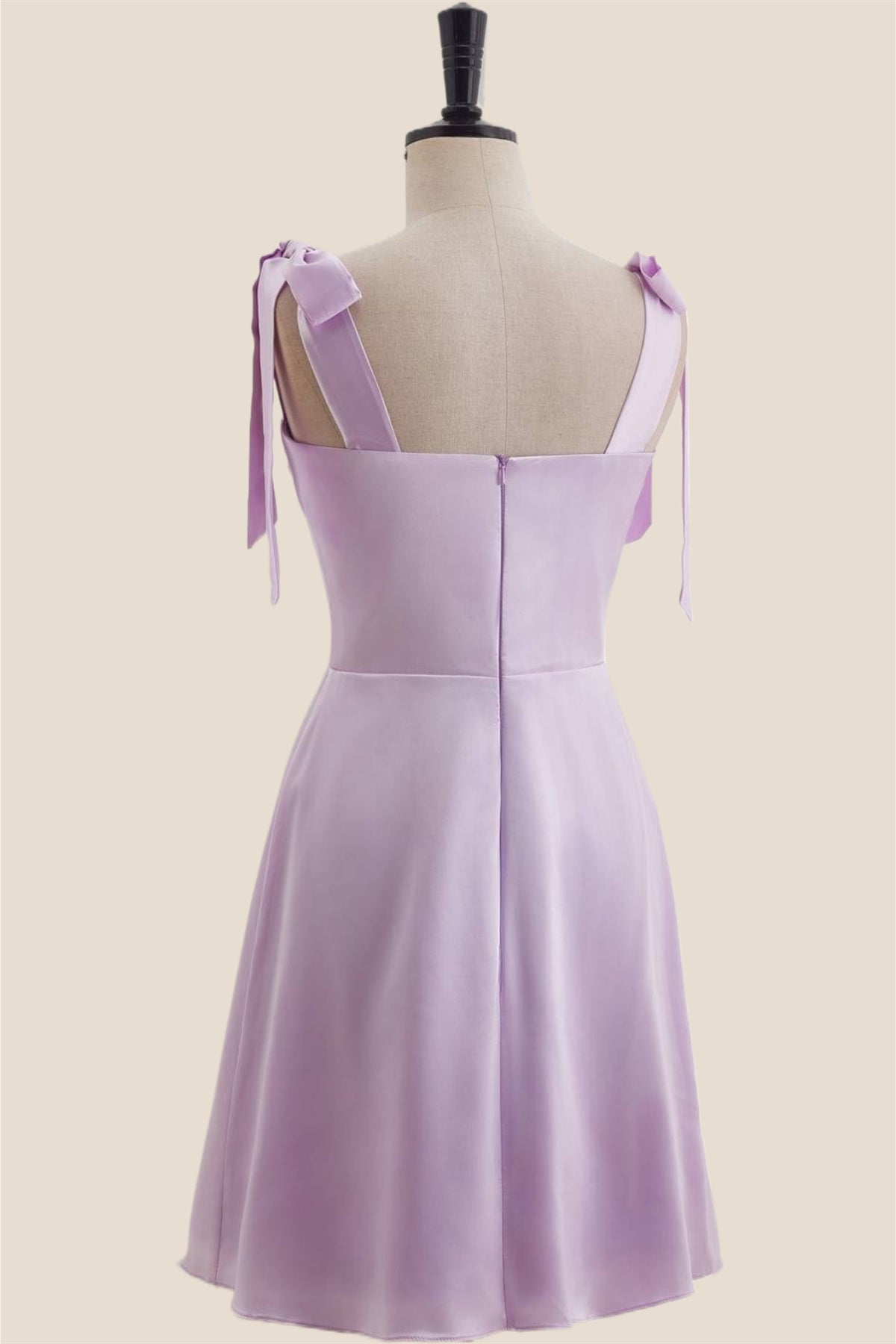 Straps Lavender A-line Short Princess Dress