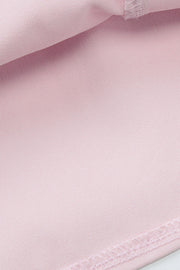 Straps Light Pink Lace Stitching Short Dress