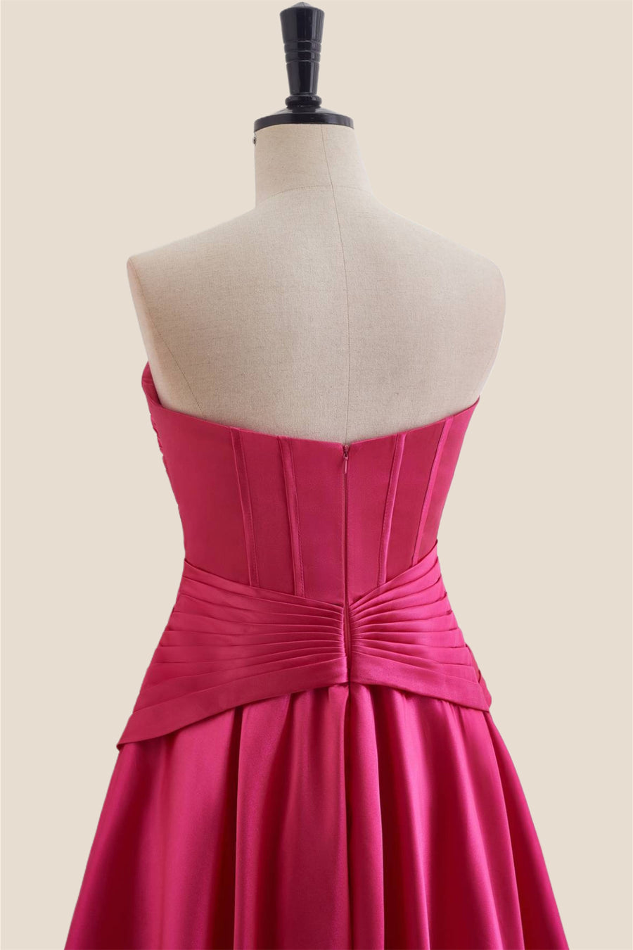 Sweetheart Hot Pink Keyhole A-line Short Dress