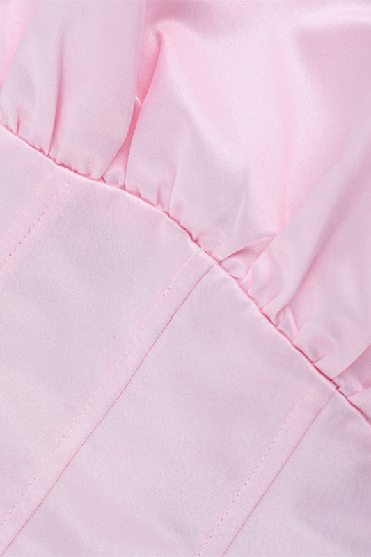 Sweetheart Light Pink A-line Short Bubble Dress
