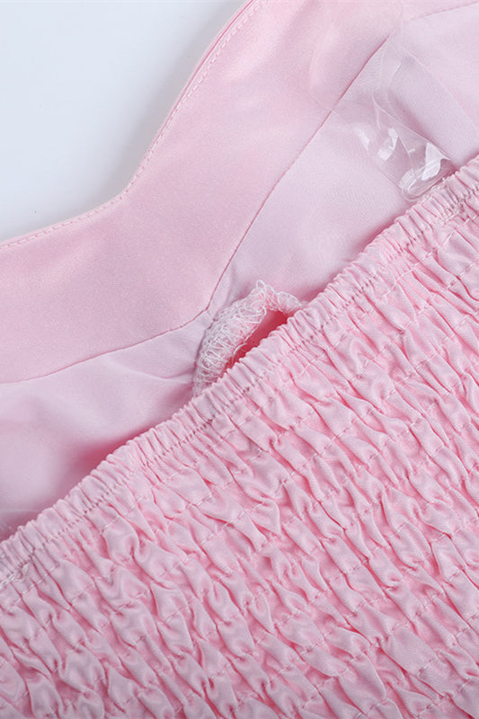 Sweetheart Light Pink A-line Short Bubble Dress