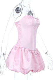 Sweetheart Light Pink A-line Short Bubble Dress