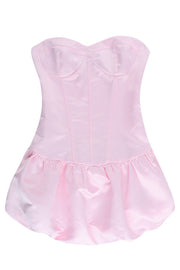 Sweetheart Light Pink A-line Short Bubble Dress