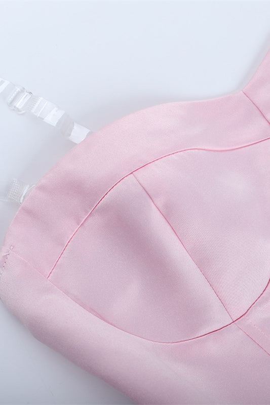 Sweetheart Light Pink A-line Short Bubble Dress
