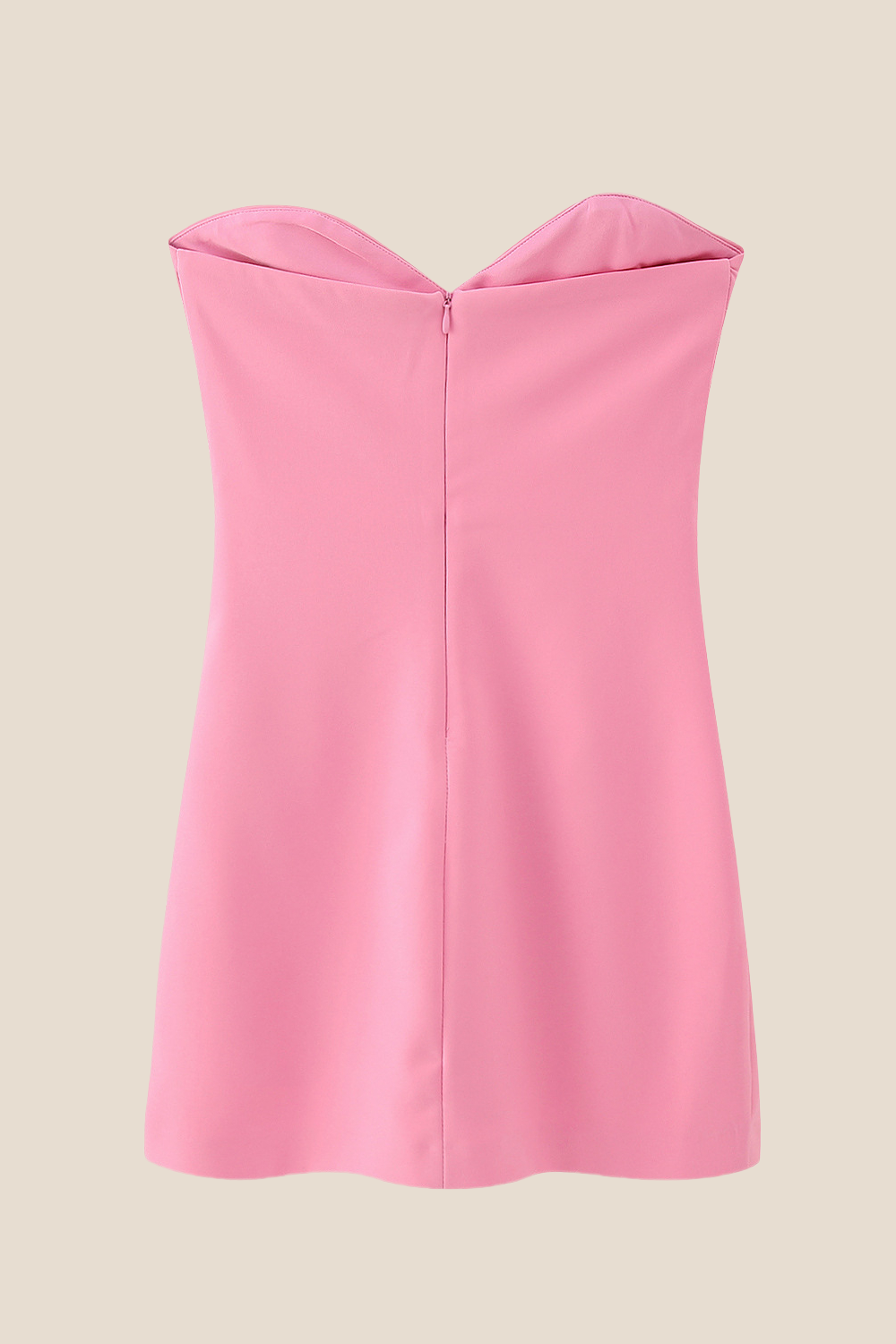 Sweetheart Pink Ruched Short Dress