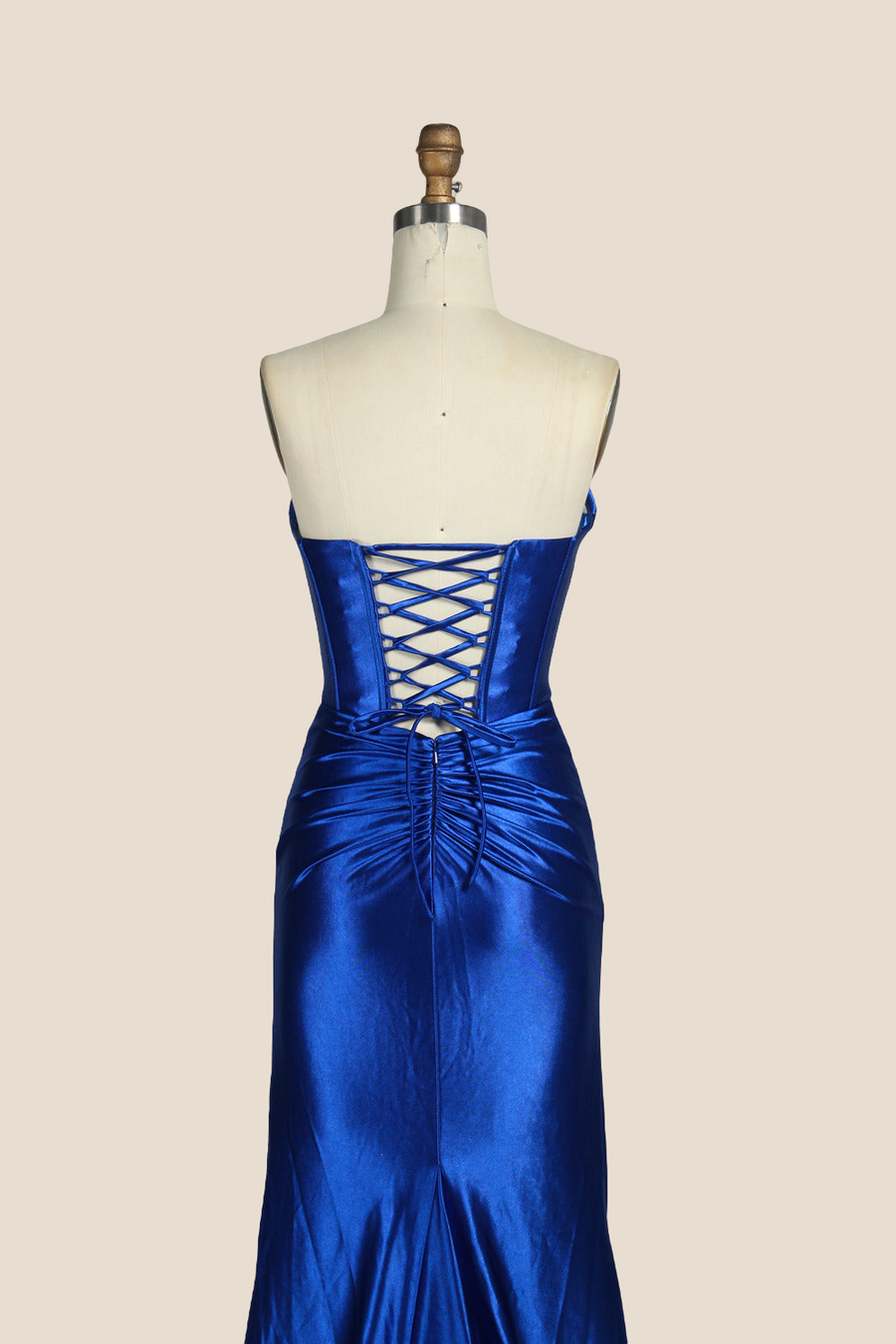 Sweetheart Royal Blue Mermaid Long Dress with Slit