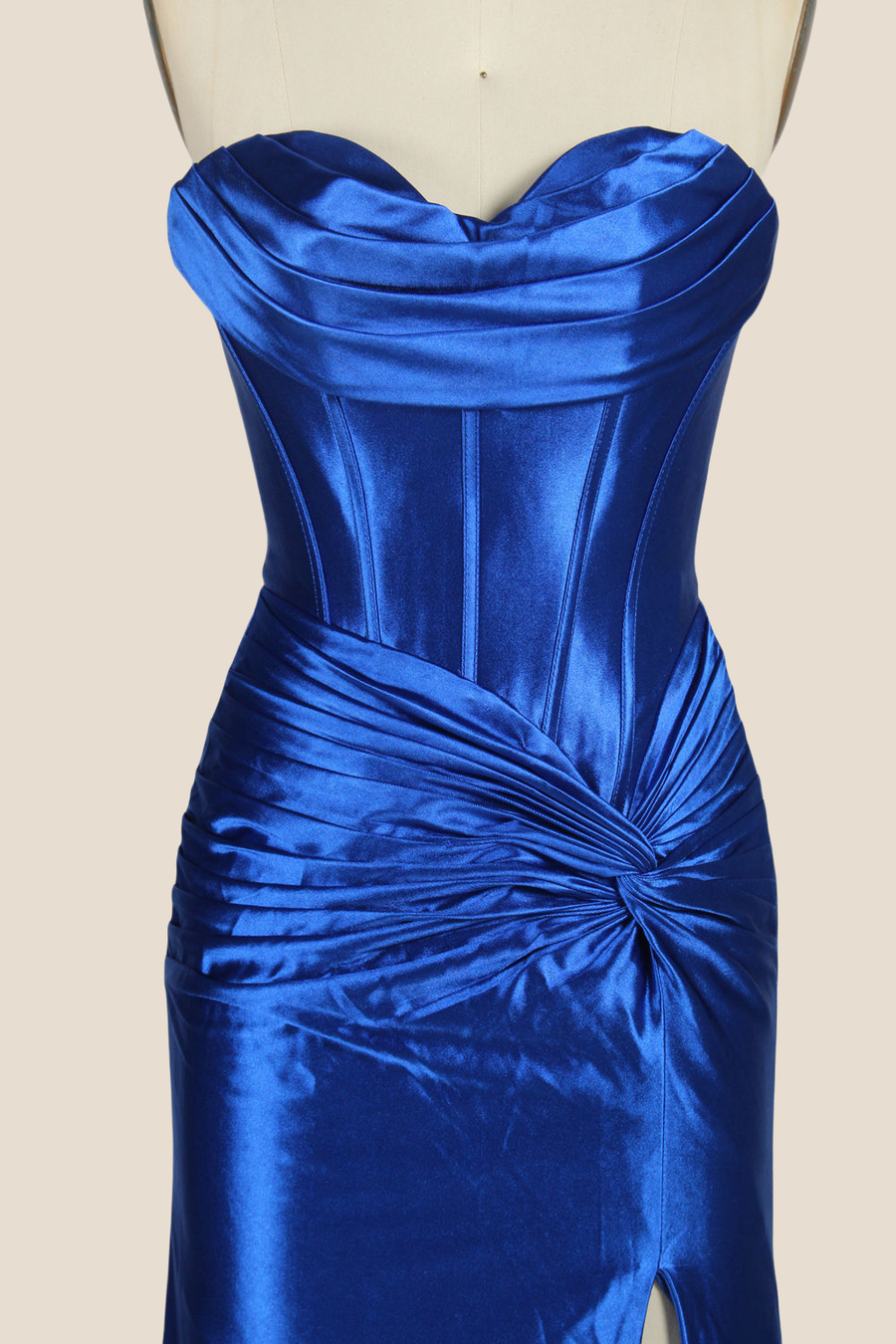 Sweetheart Royal Blue Mermaid Long Dress with Slit