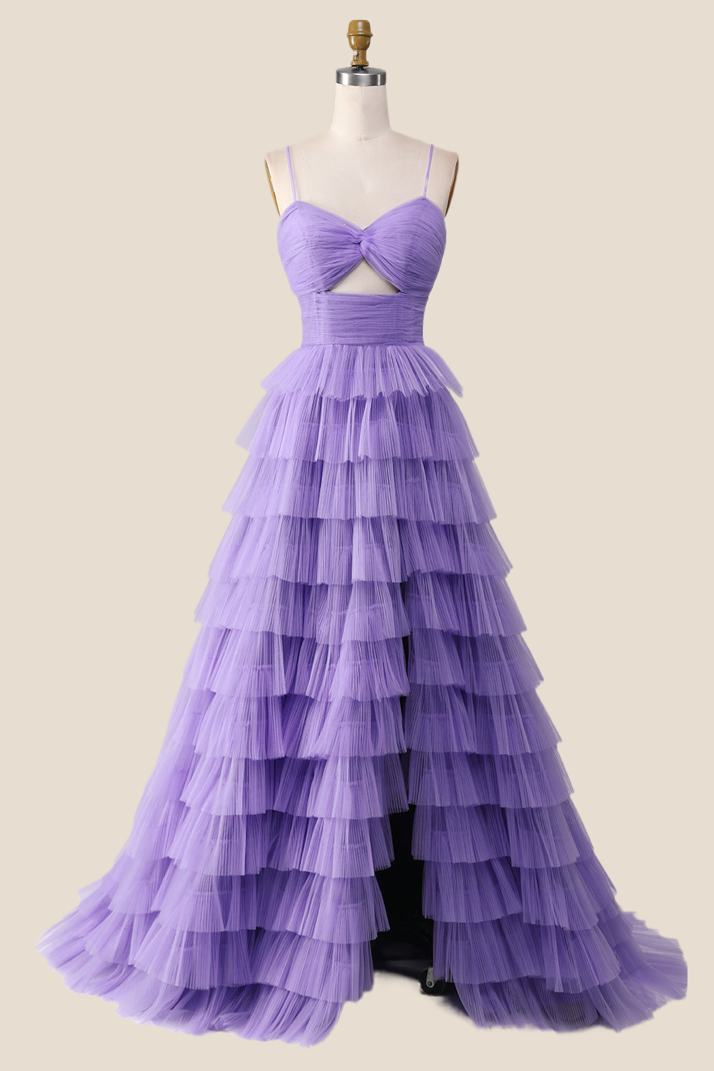 Knotted Purple Tulle Tiered Long Party Dress Ohmollydress Knotted Purple Tulle Tiered Long Party Dress Ohmollydress