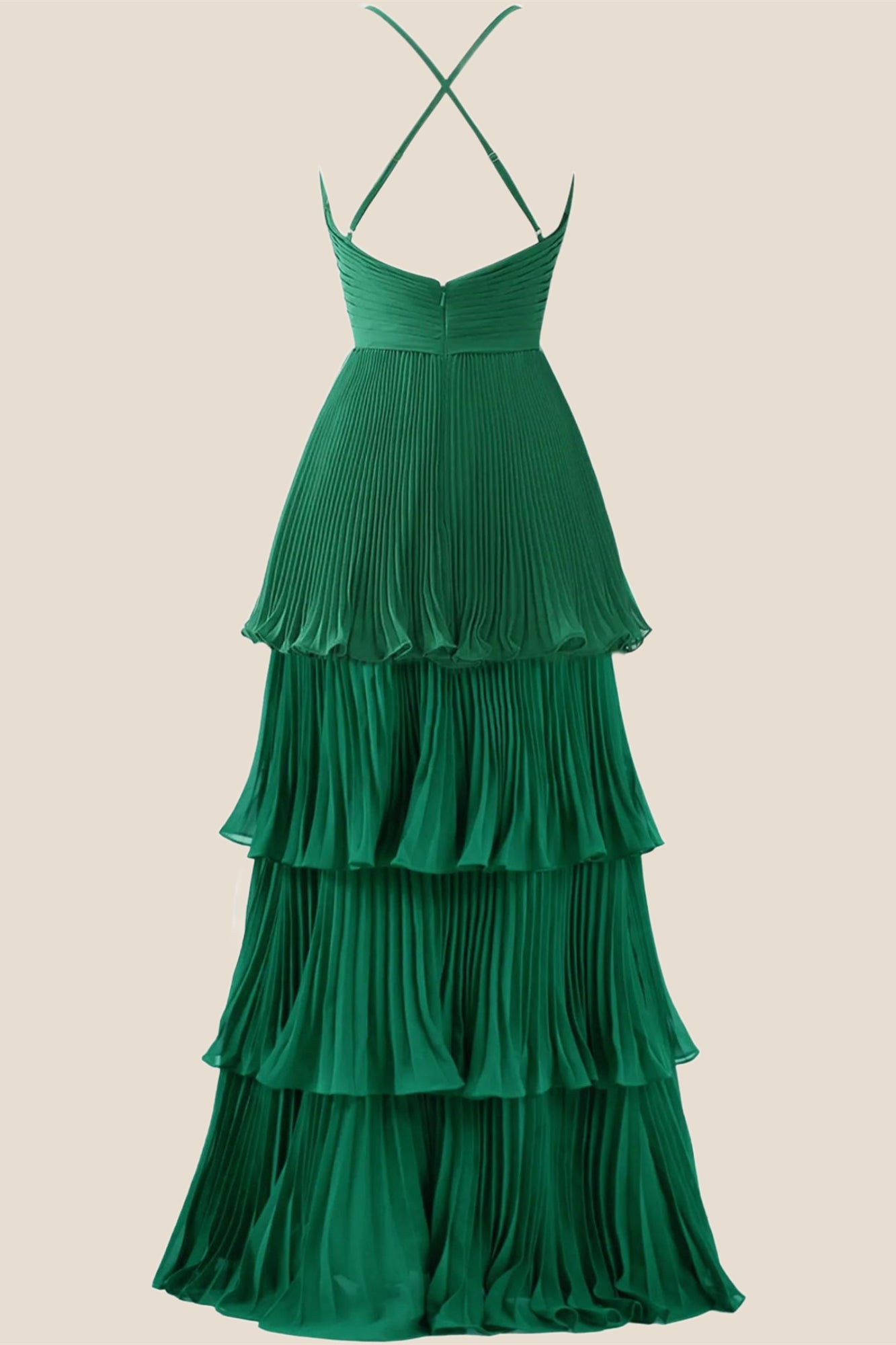 Emerald Green Pleated Empire Tiered A-line Party Dress Ohmollydress Emerald Green Pleated Empire Tiered A-line Party Dress Ohmollydress
