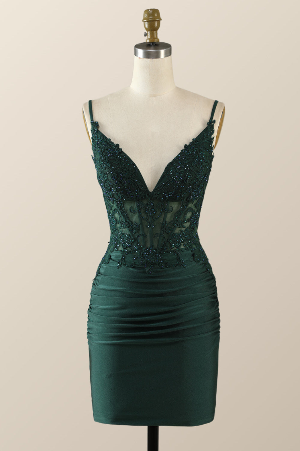 Straps Emerald Green Appliques Bodycon Mini Dress Ohmollydress Straps Emerald Green Appliques Bodycon Mini Dress Ohmollydress