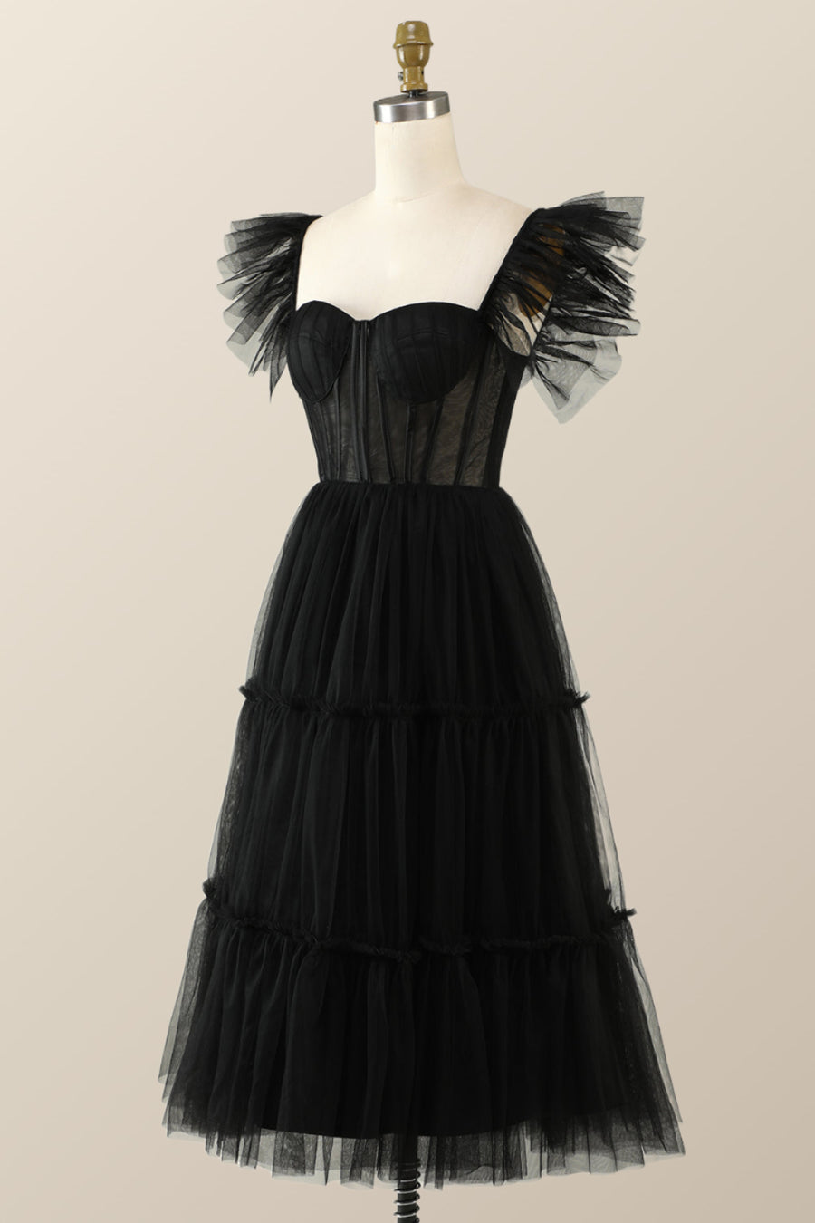 slim fit dress slacks Flare Sleeves Black Corset Midi Dress Ohmollydress slim fit dress slacks Flare Sleeves Black Corset Midi Dress Ohmollydress